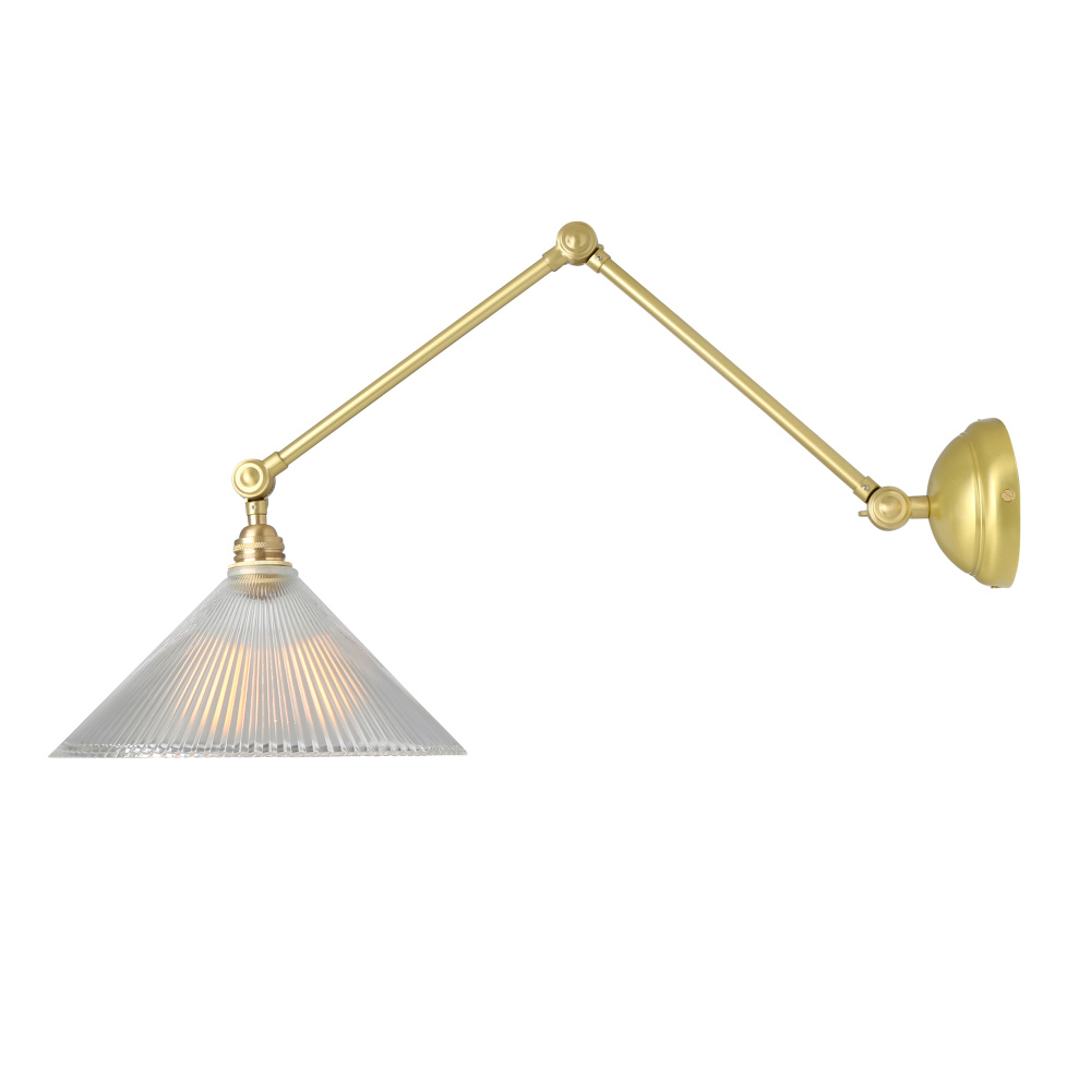 Rebell Adjustable Arm Wall Light | Antique Brass